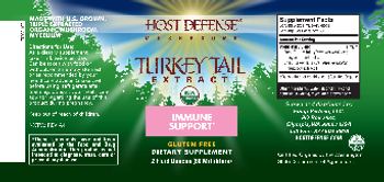 Host Defense Mushrooms Turkey Tail Extract - supplement