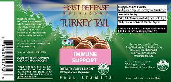Host Defense Mushrooms Turkey Tail - supplement