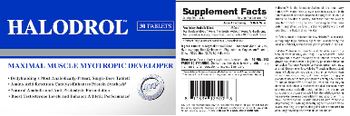 HTP Hi-Tech Pharmaceuticals Halodrol - supplement