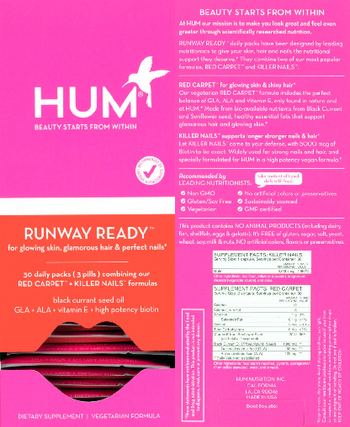 HUM Runway Ready Red Carpet - supplement