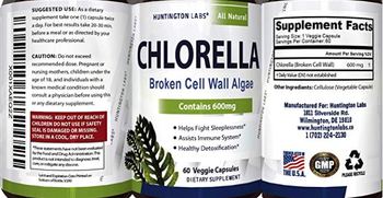 Huntington Labs Chlorella 600 mg - supplement
