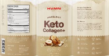 HVMN Keto Collagen+ Hazelnut - supplement