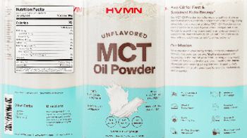 HVMN MCT Oil Powder Unflavored - supplement