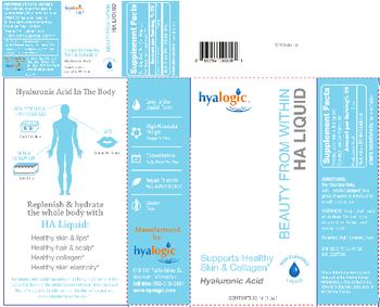 Hyalogic Beauty From Within HA Liquid Non-Flavored - supplement
