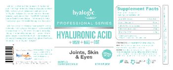 Hyalogic Professional Series Joints, Skin & Eyes - supplement