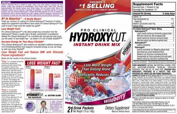 Hydroxycut Pro Clinical Hydroxycut Instant Drink Mix - supplement