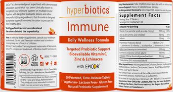 Hyperbiotics Immune - natural probiotic supplement