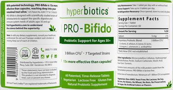 Hyperbiotics PRO-Bifido - natural probiotic supplement