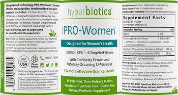Hyperbiotics PRO-Women - natural probiotic supplement