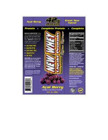 New Whey Nutrition New Whey Liquid Protein Acai Berry - supplement