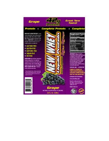 New Whey Nutrition New Whey Liquid Protein Grape - supplement