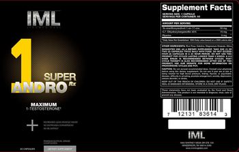 IML IronMag Labs Super 1 Andro RX - supplement