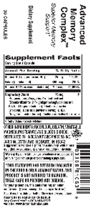 Indiana Botanic Gardens Advanced Memory Complex - supplement