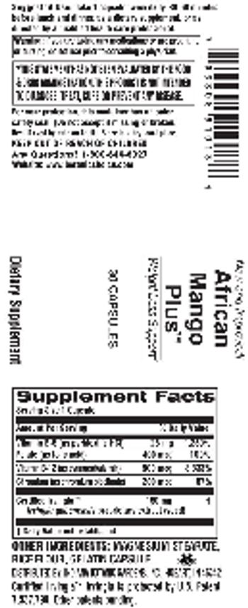 Indiana Botanic Gardens African Mango Plus - supplement