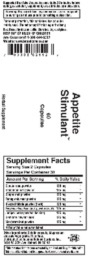 Indiana Botanic Gardens Appetite Stimulant - herbal supplement