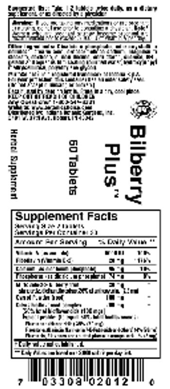 Indiana Botanic Gardens Bilberry Plus - herbal supplement
