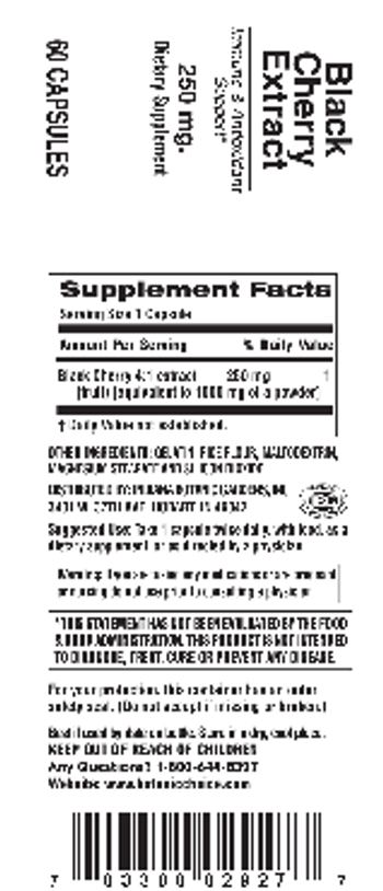 Indiana Botanic Gardens Black Cherry Extract 250 mg - supplement