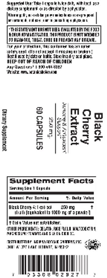 Indiana Botanic Gardens Black Cherry Extract 250 mg - supplement