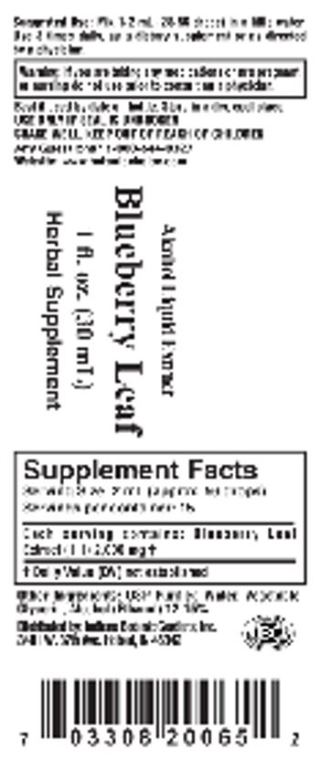 Indiana Botanic Gardens Blueberry Leaf - herbal supplement