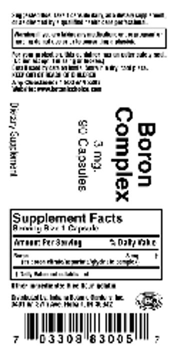 Indiana Botanic Gardens Boron Complex 3 mg - supplement