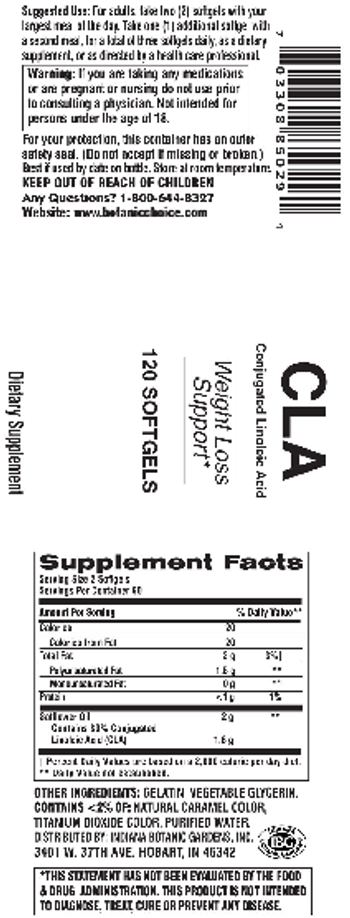 Indiana Botanic Gardens CLA Conjugated Linoleic Acid - supplement