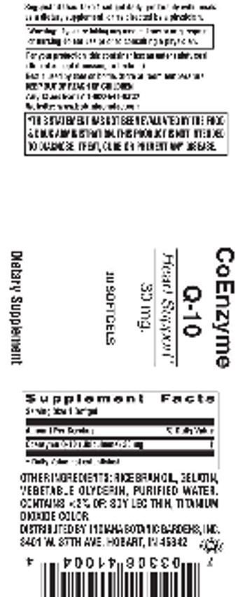 Indiana Botanic Gardens CoEnzyme Q-10 30 mg - supplement