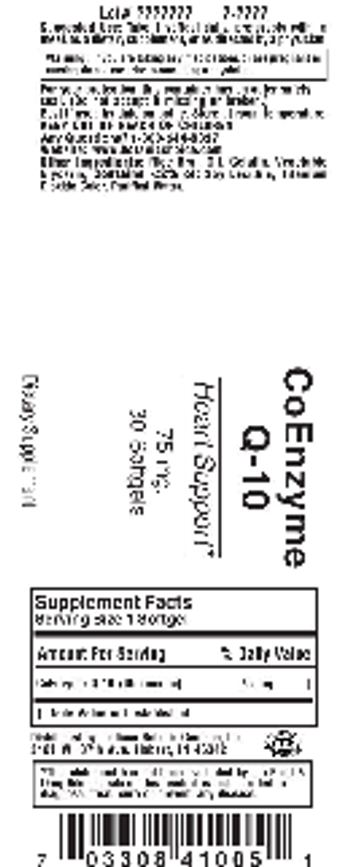 Indiana Botanic Gardens CoEnzyme Q-10 75 mg. - supplement