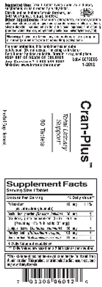 Indiana Botanic Gardens Cran-Plus - herbal supplement