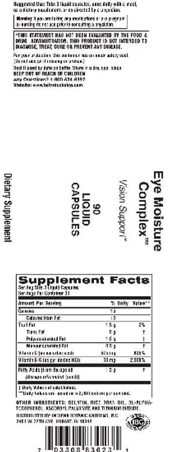 Indiana Botanic Gardens Eye Moisture Complex - supplement