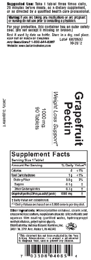 Indiana Botanic Gardens Grapefruit Pectin - supplement