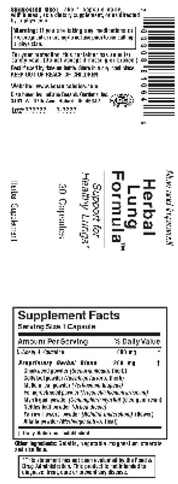 Indiana Botanic Gardens Herbal Lung Formula - herbal supplement