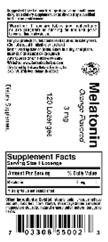 Indiana Botanic Gardens Melatonin Orange Flavored - supplement
