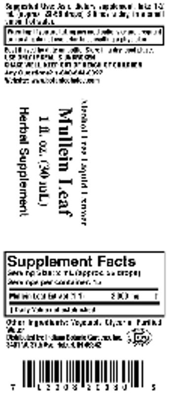 Indiana Botanic Gardens Mullein Leaf - herbal supplement