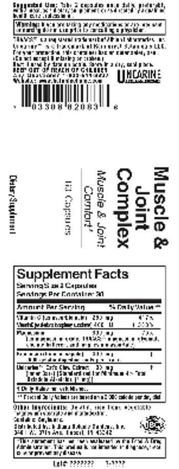 Indiana Botanic Gardens Muscle & Joint Complex - supplement