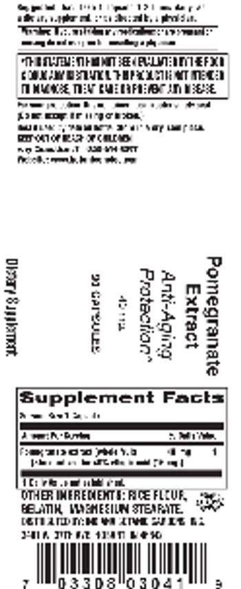 Indiana Botanic Gardens Pomegranate Extract 40 mg. - supplement