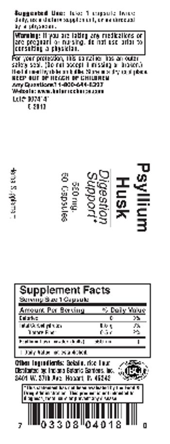 Indiana Botanic Gardens Psyllium Husk - herbal supplement