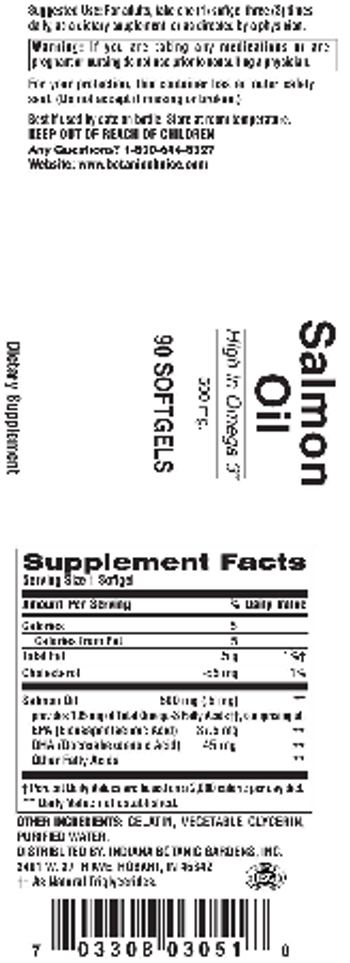 Indiana Botanic Gardens Salmon Oil 500 mg - supplement