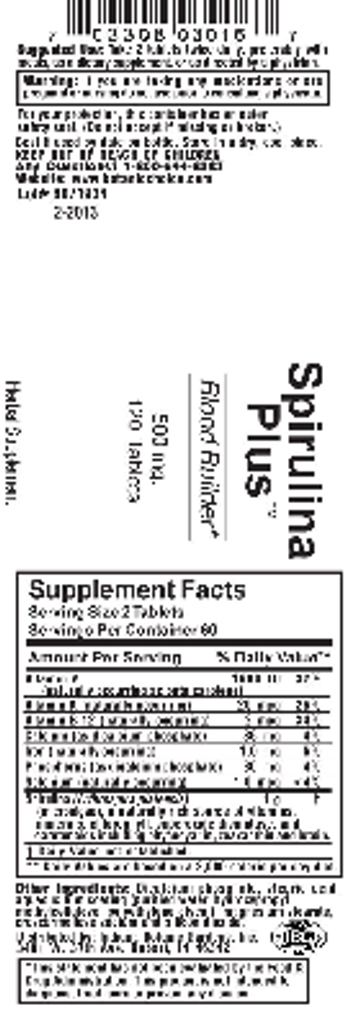 Indiana Botanic Gardens Spirulina Plus - herbal supplement