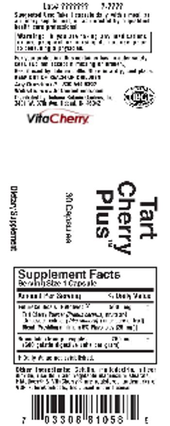 Indiana Botanic Gardens Tart Cherry Plus - supplement