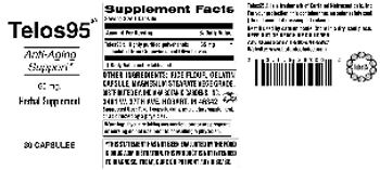 Indiana Botanic Gardens Telos95 65 mg. - herbal supplement