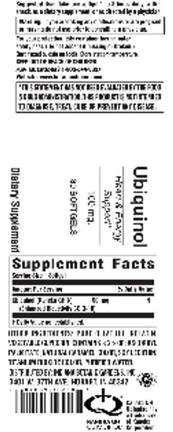 Indiana Botanic Gardens Ubiquinol 100 mg - supplement