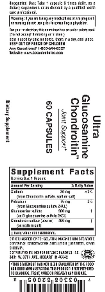 Indiana Botanic Gardens Ultra Glucosamine Chondroitin - supplement