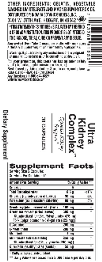 Indiana Botanic Gardens Ultra Kidney Complex - supplement