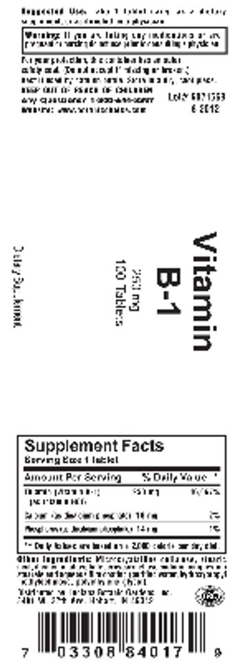 Indiana Botanic Gardens Vitamin B-1 - supplement