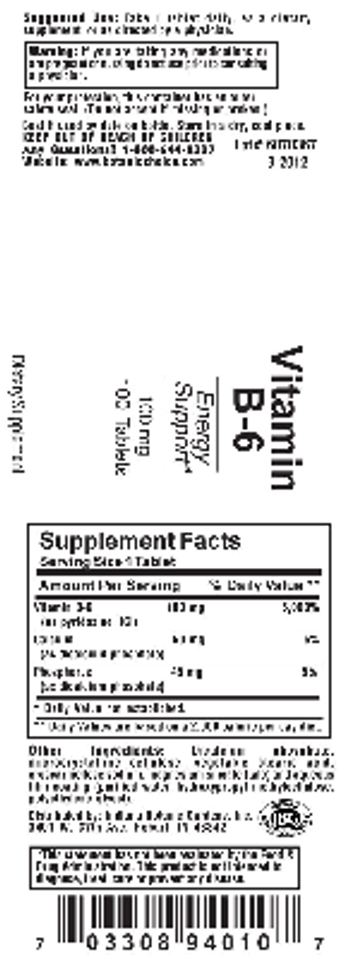 Indiana Botanic Gardens Vitamin B-6 - supplement