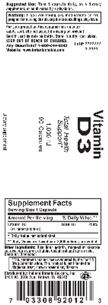 Indiana Botanic Gardens Vitamin D3 - supplement