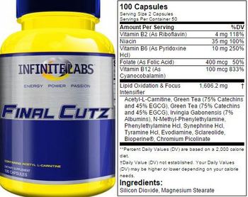 Infinite Labs Final Cutz - supplement