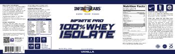 Infinite Labs Infinite Pro 100% Whey Isolate Vanilla - 