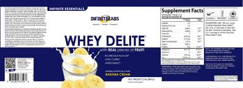 Infinite Labs Whey Delite Banana Cream - supplement