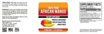 Infiniti Creations 100% Pure African Mango - supplement